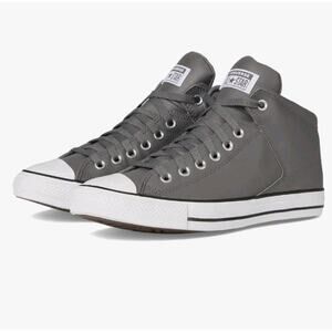 Converse CTAS High Street Mid Shoes A09524C Shark Gray Faux Leather Men's Size 9
